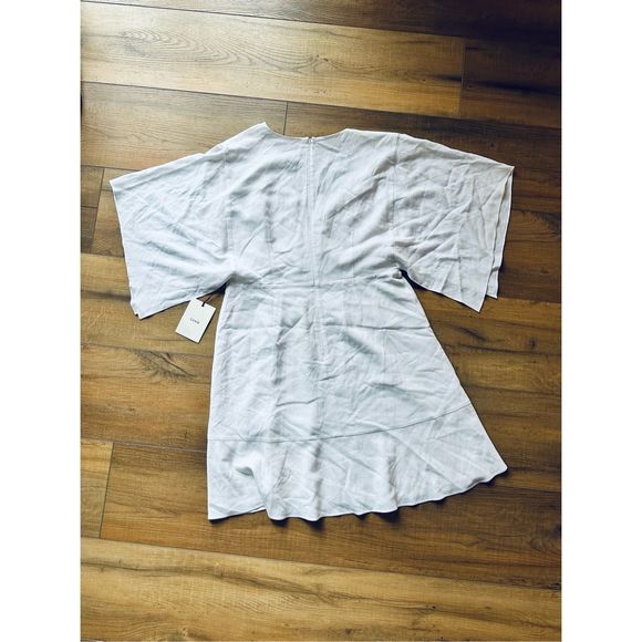 NWT Lewit Dress Size 14 White Wedding Bridal Women's V-Neck Flowy Boho - Picture 2 of 12